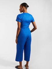 Hobbs Blue 100% Cotton Aliya Jumpsuit - Image 2 of 4