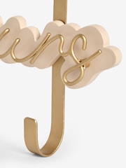 Set of 2 Gold Yours and Mine Over Door Hooks - Image 5 of 5