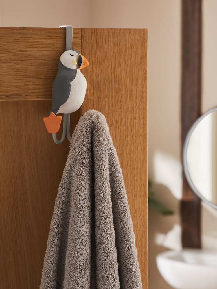 Grey Puffin Over Door Hook - Image 1 of 4