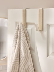 Set of 2 Natural Rib Over Door Hooks - Image 1 of 4