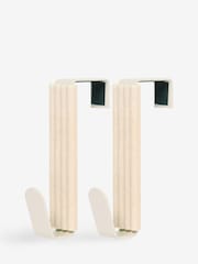 Set of 2 Natural Rib Over Door Hooks - Image 4 of 4
