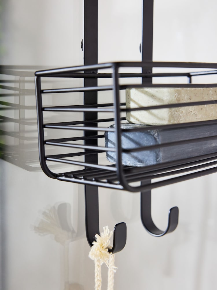 Black Bottle Storage Shower Caddy - Image 3 of 4