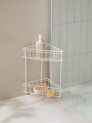 White Small Free-Standing Corner Caddy - Image 1 of 5