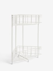 White Small Free-Standing Corner Caddy - Image 4 of 5