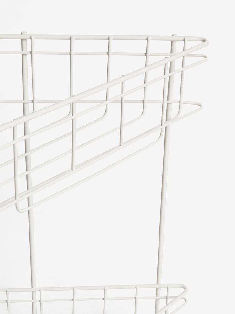 White Small Free-Standing Corner Caddy - Image 5 of 5