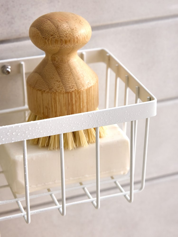 White Hanging Shower Caddy - Image 2 of 4