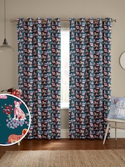 Cath Kidston Teal Green Puppy Fields Made to Measure Curtains - Image 1 of 9