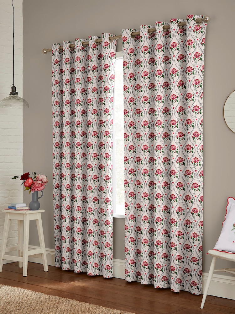 Cath Kidston Rose Pink Cherished Made to Measure Curtains - Image 2 of 9