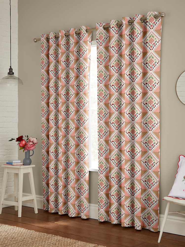 Cath Kidston Multi Patchwork Made to Measure 100% Cotton Curtains - Image 2 of 9