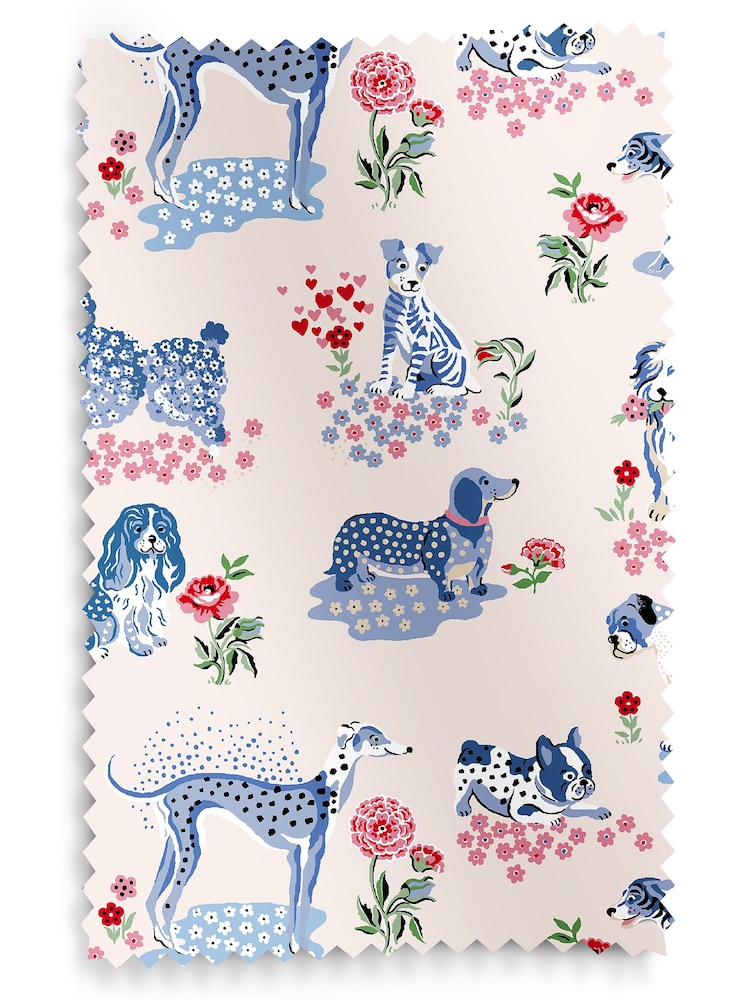 Cath Kidston Blue Puppy Fields Made to Measure 100% Cotton Curtains - Image 9 of 9