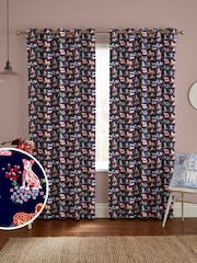 Cath Kidston Navy Blue Puppy Fields Made to Measure Curtains - Image 1 of 9