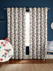 Cath Kidston Cream Greenwich Flowers Made to Measure 100% Cotton Curtains - Image 1 of 9