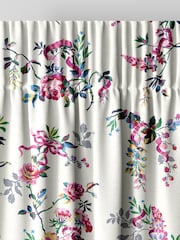Cath Kidston Cream Ribbon Roses Made to Measure 100% Cotton Curtains - Image 4 of 9