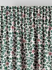 Cath Kidston Green Marble Hearts Made to Measure 100% Cotton Curtains - Image 6 of 9