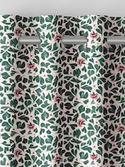Cath Kidston Green Marble Hearts Made to Measure 100% Cotton Curtains - Image 7 of 9