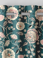 Cath Kidston Teal Green Strawberry Gardens Made to Measure Curtains - Image 5 of 9