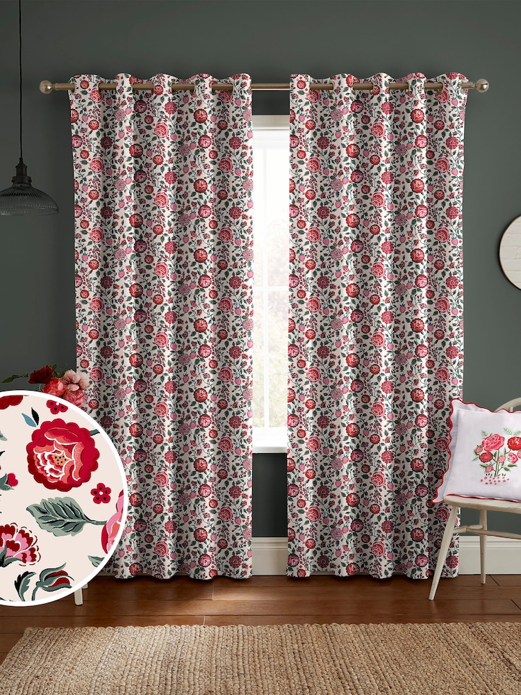 Cath Kidston Red Strawberry Gardens Made to Measure Curtains - Image 1 of 9