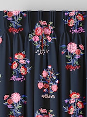 Cath Kidston Navy Blue Kingdom Posey Made to Measure Curtains - Image 3 of 9
