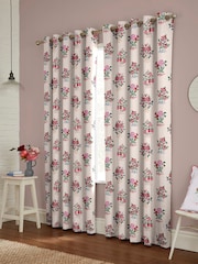 Cath Kidston Pink Kingdom Posey Made to Measure 100% Cotton Curtains - Image 2 of 9