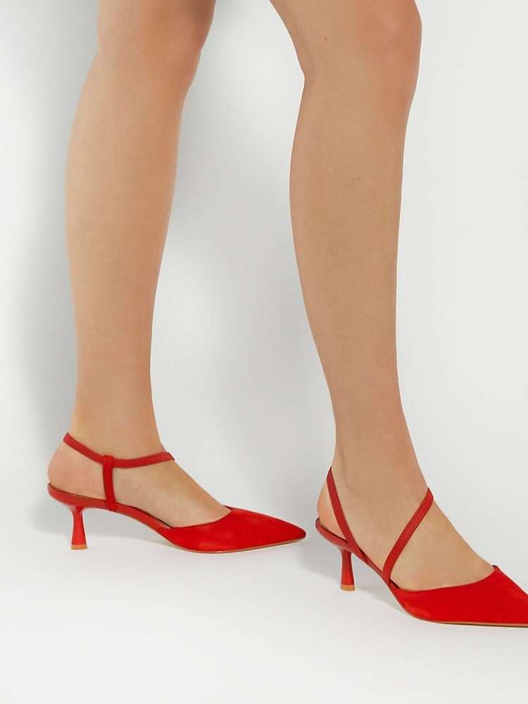 Dune London Red Citrus Asymmetric Courts - Image 1 of 7