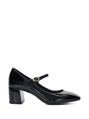 Dune London Black Aleener Double Strap Mary Jane Shoes - Image 2 of 6