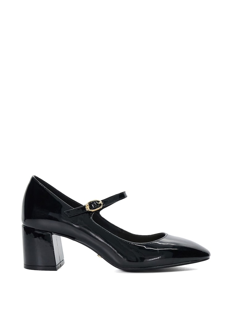 Dune London Black Aleener Double Strap Mary Jane Shoes - Image 2 of 6