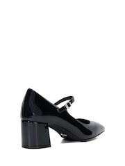 Dune London Black Aleener Double Strap Mary Jane Shoes - Image 4 of 6