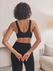 Черный/кремовый - Seamless Non Wire Nursing Ultimate Comfort Bras 2 Pack - Image 3 of 9