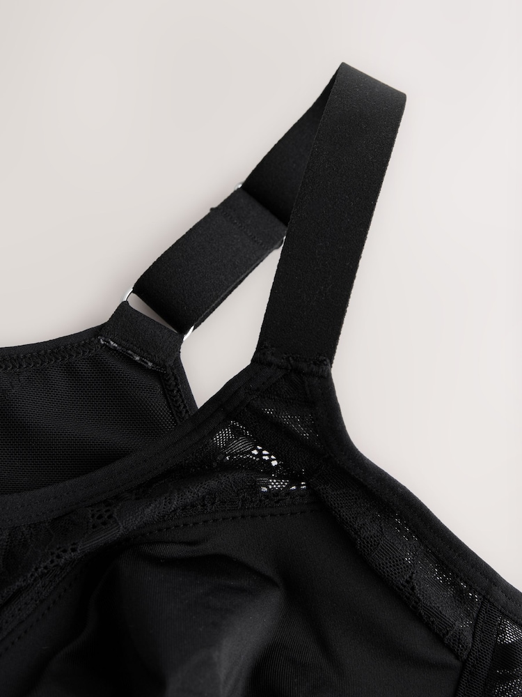 Black Total Support Front Fastening Back Smooth & Support Bra - Image 7 of 7 Black Total Support Front Fastening Back Smooth & Support Bra - Image 7 of 7