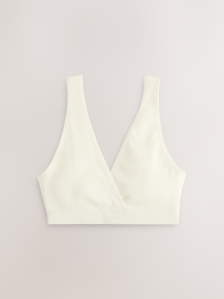 Black/Cream Ultimate Comfort Seamless Non Wire Bras 2 Pack - Image 9 of 11