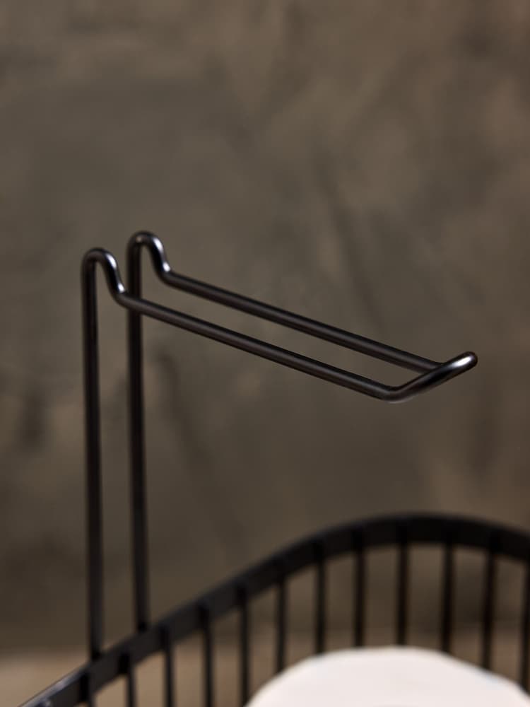 Black Wire Toilet Roll Holder Storage - Image 2 of 3