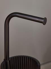 Black Rib Toilet Roll Holder - Image 3 of 4