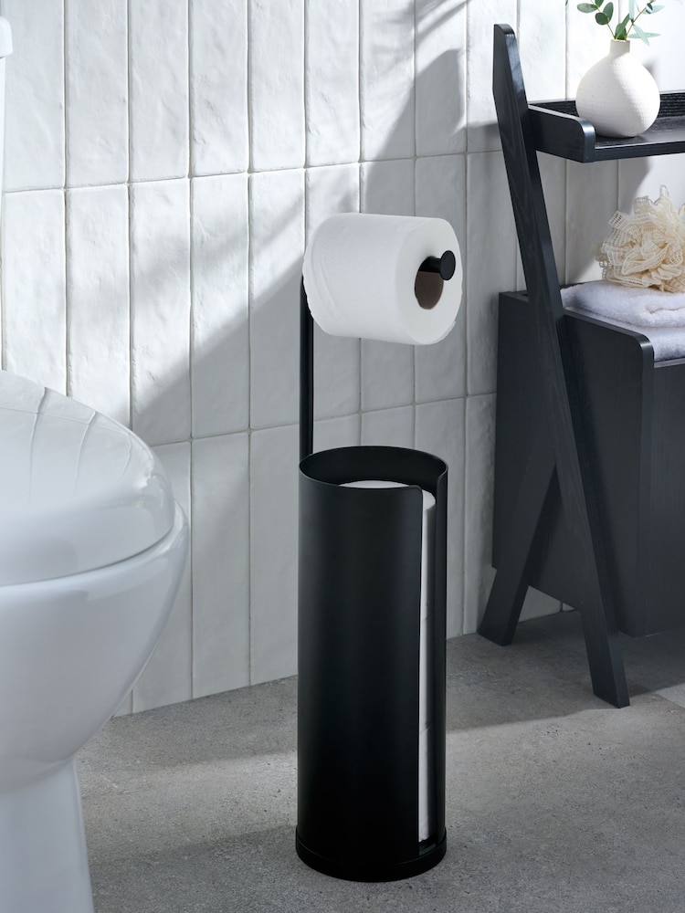 Black Toilet Roll Holder - Image 1 of 5