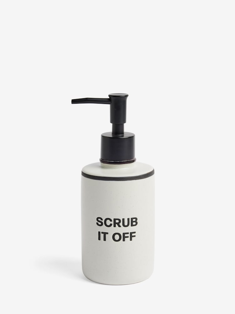 Dispensador de sabão Scrub it Off com slogan - Imagem 3 de 3