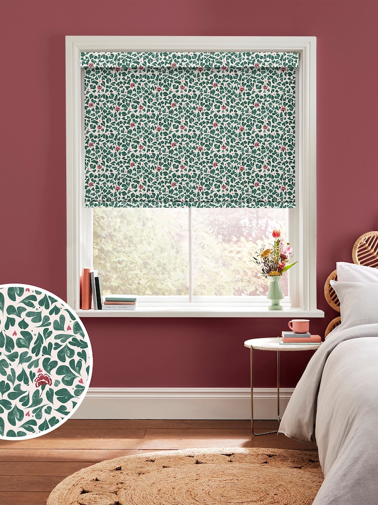 Cath Kidston Green Marble Hearts Made to Measure Roller Blind - Image 1 of 6