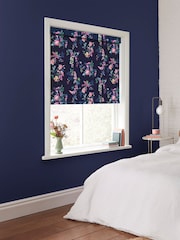 Cath Kidston Navy Blue Ribbon Roses Made to Measure Roller Blind - Image 2 of 6