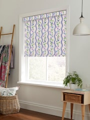 Cath Kidston Purple Sweet Pea Stripe Made to Measure Roller Blind - Image 2 of 6