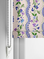 Cath Kidston Purple Sweet Pea Stripe Made to Measure Roller Blind - Image 4 of 6