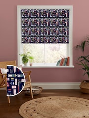 Cath Kidston Navy Blue Artist Curator Made to Measure Roller Blind - Image 1 of 6