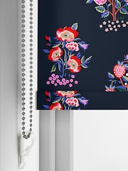 Cath Kidston Navy Blue Kingdom Posey Made to Measure Roller Blind - Image 4 of 6