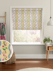 Cath Kidston Yellow Sweet Pea Stripe Made to Measure Roller Blind - Image 1 of 6