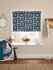 Cath Kidston Teal Blue Puppy Fields Made to Measure Roller Blind - Image 1 of 6
