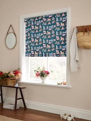 Cath Kidston Teal Blue Puppy Fields Made to Measure Roller Blind - Image 2 of 6