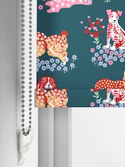 Cath Kidston Teal Blue Puppy Fields Made to Measure Roller Blind - Image 4 of 6
