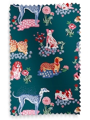 Cath Kidston Teal Blue Puppy Fields Made to Measure Roller Blind - Image 5 of 6