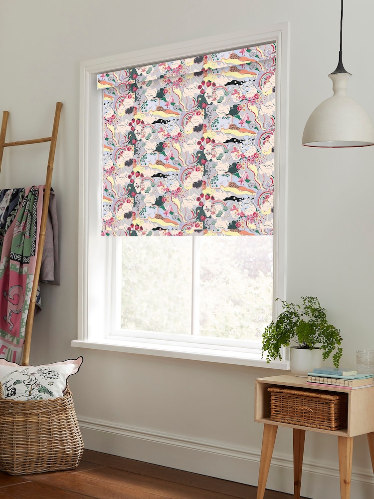 Cath Kidston Multi Silver Linings Made to Measure Roller Blind - Image 2 of 6