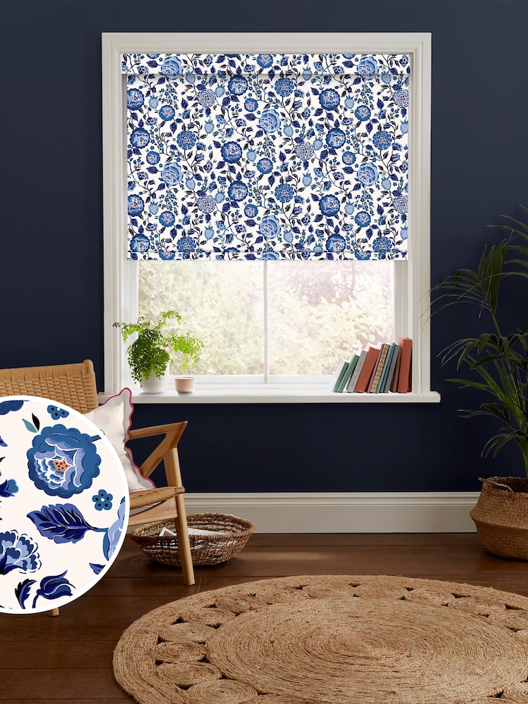 Cath Kidston Blue Strawberry Gardens Made to Measure Roller Blind - Image 1 of 6