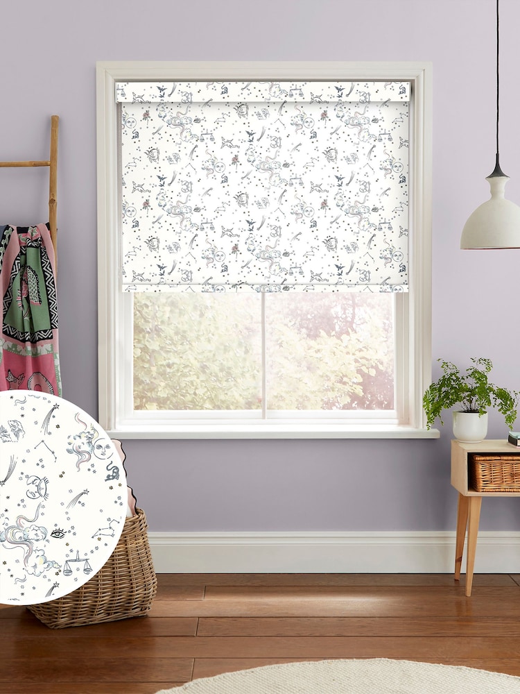 Cath Kidston White Baby Celestial Made to Measure Roller Blind - Image 1 of 6
