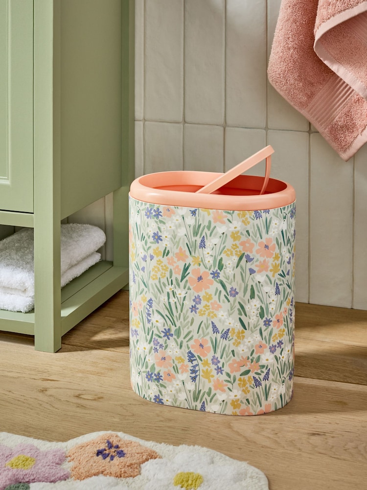 Multi Floral Print Swing Lid Bin - Image 2 of 7