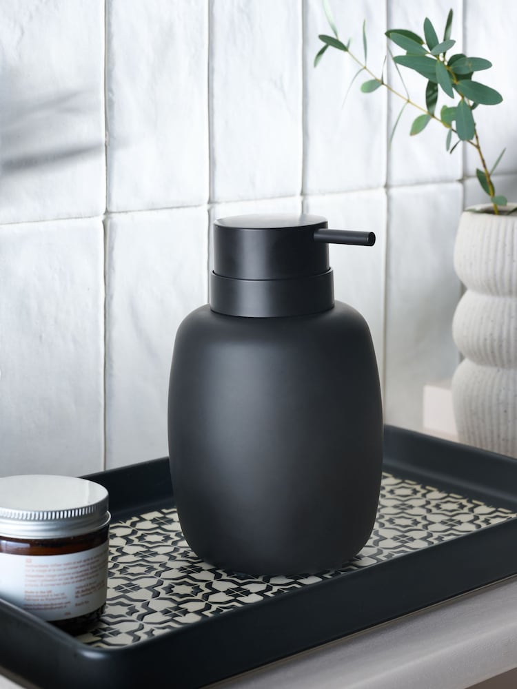Black Moderna Soft Touch Soap Dispenser - Image 1 of 3